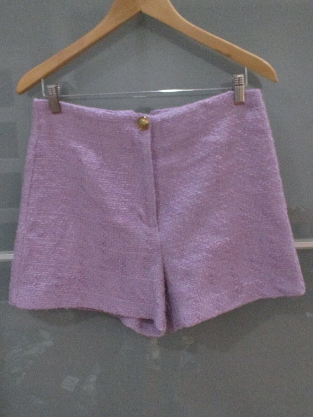 Zara Tweed High Rise Shorts